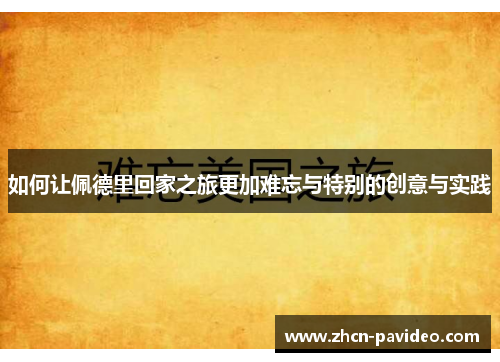如何让佩德里回家之旅更加难忘与特别的创意与实践