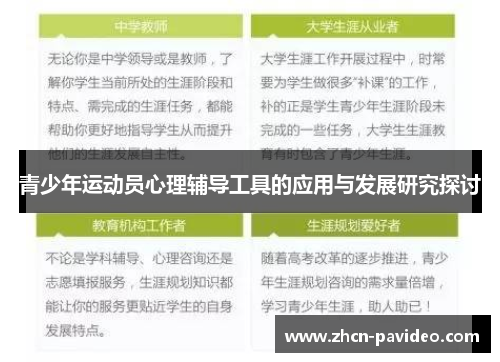 青少年运动员心理辅导工具的应用与发展研究探讨