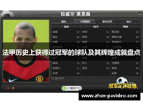 法甲历史上获得过冠军的球队及其辉煌成就盘点